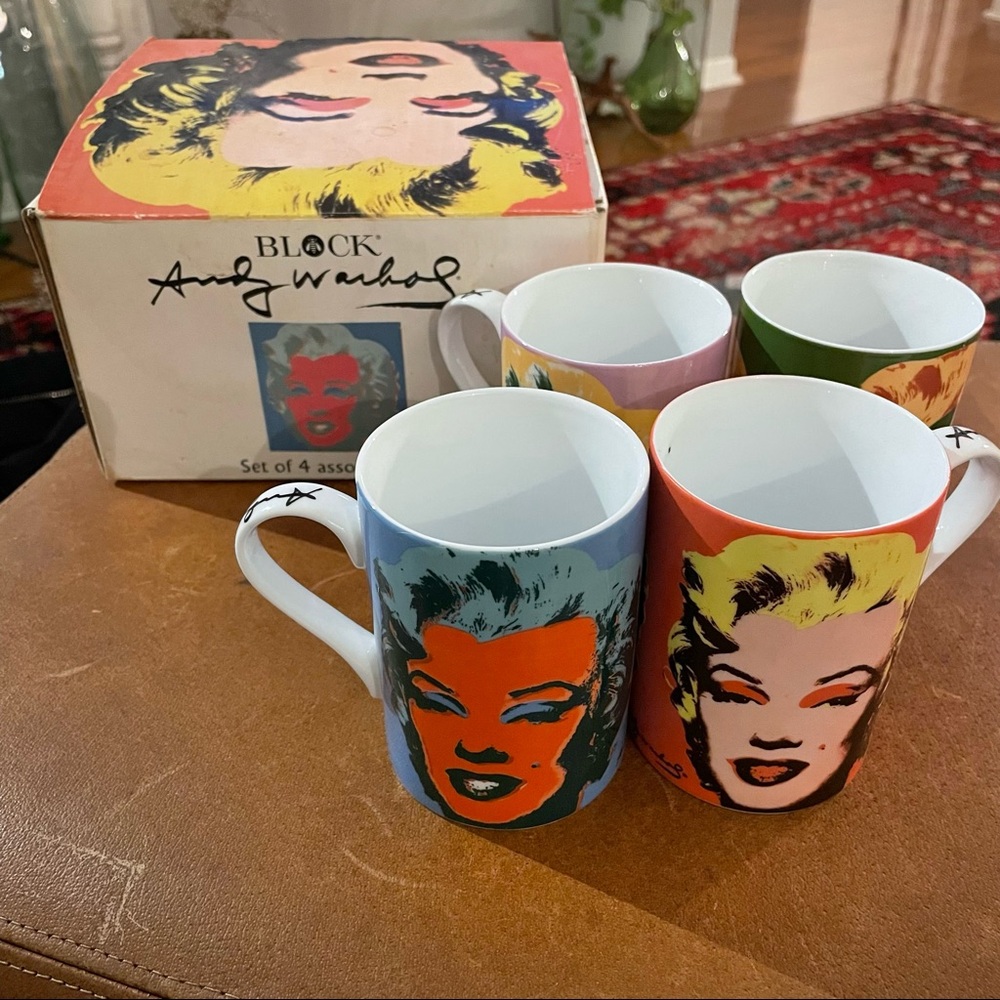 Andy Warhol Block Marilyn Monroe Mug Set